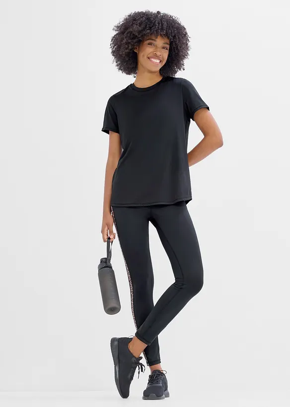 Ultraleichte Sport-Top mit Mesheinsatz, schnelltrocknend, bonprix