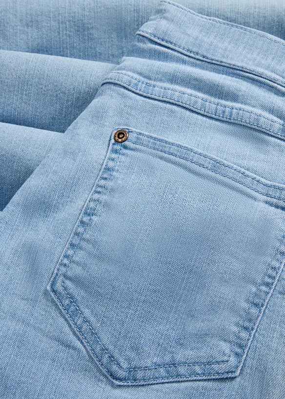 Jean large, taille mi-haute, extensible, bonprix