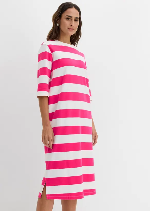 Shirtkleid aus schwerer reiner Bio-Baumwolle, bonprix