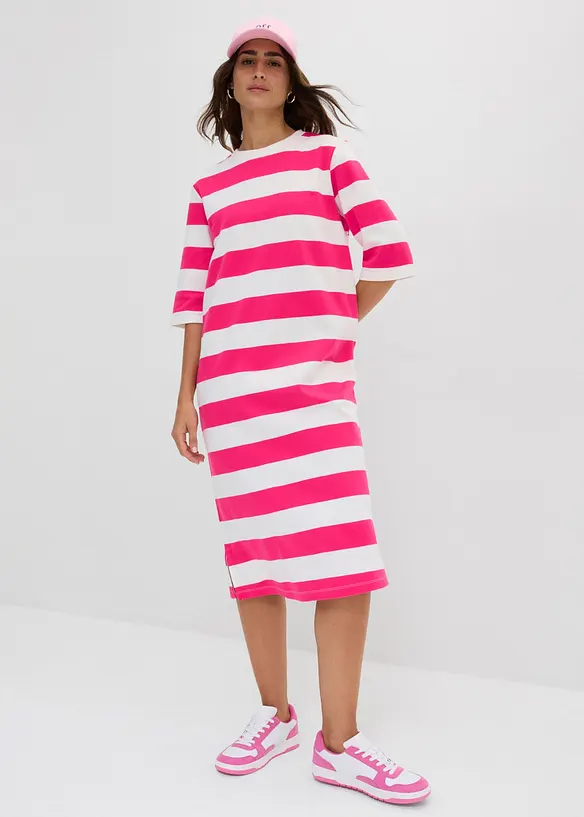 Shirtkleid aus schwerer reiner Bio-Baumwolle, bonprix