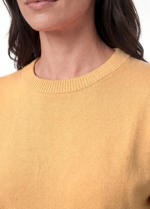 Pull en fine maille 100% coton, bonprix