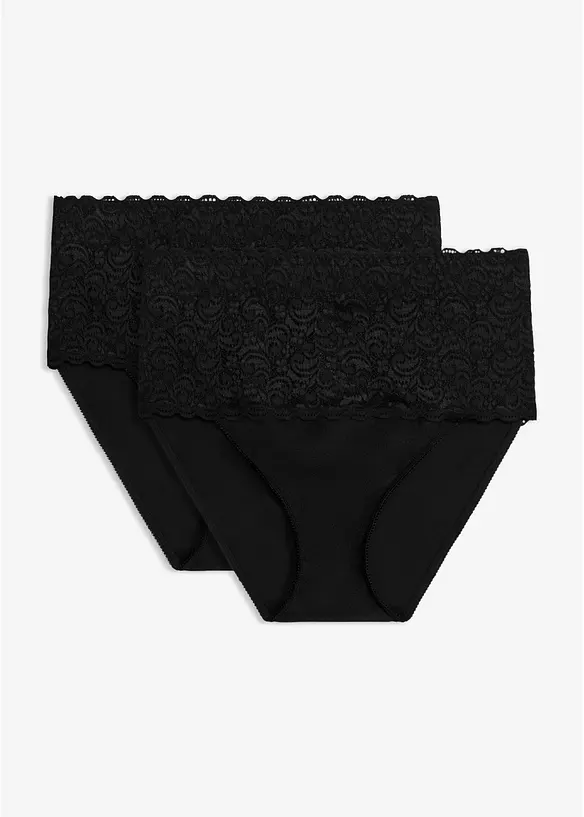Lot de 2 slips sculptants, maintien fort, bonprix