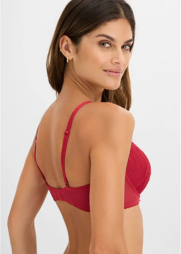 Lot de 2 soutiens-gorge &agrave; coques et broderies, bonprix