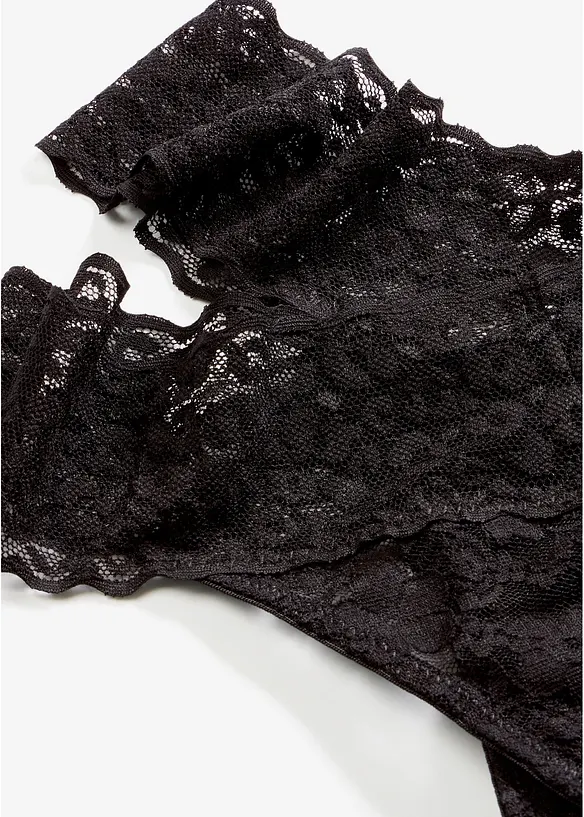 Lot de 2 tangas en dentelle, bonprix
