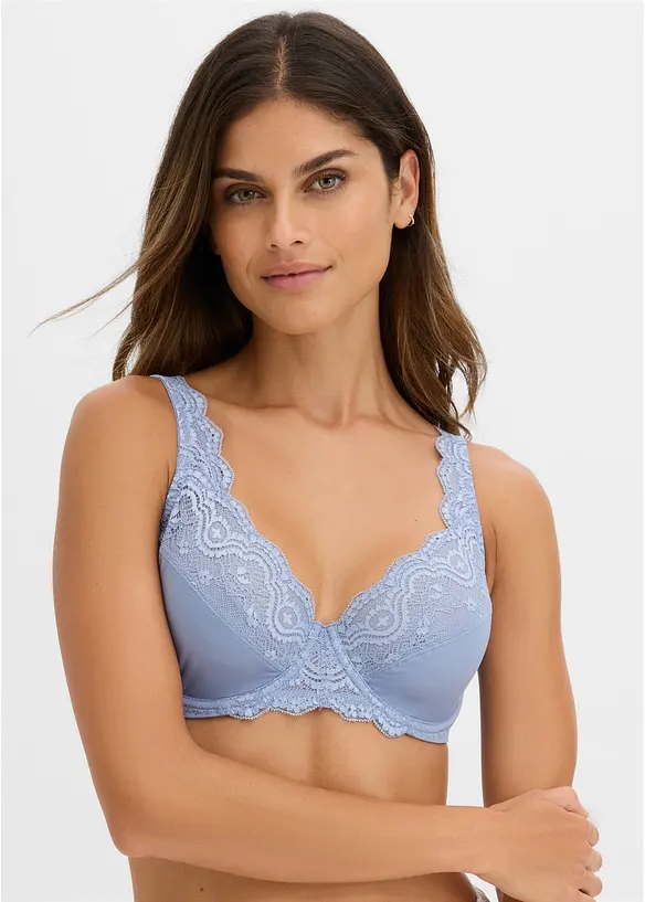 Lot de 2 soutiens-gorge avec dentelle, bonprix
