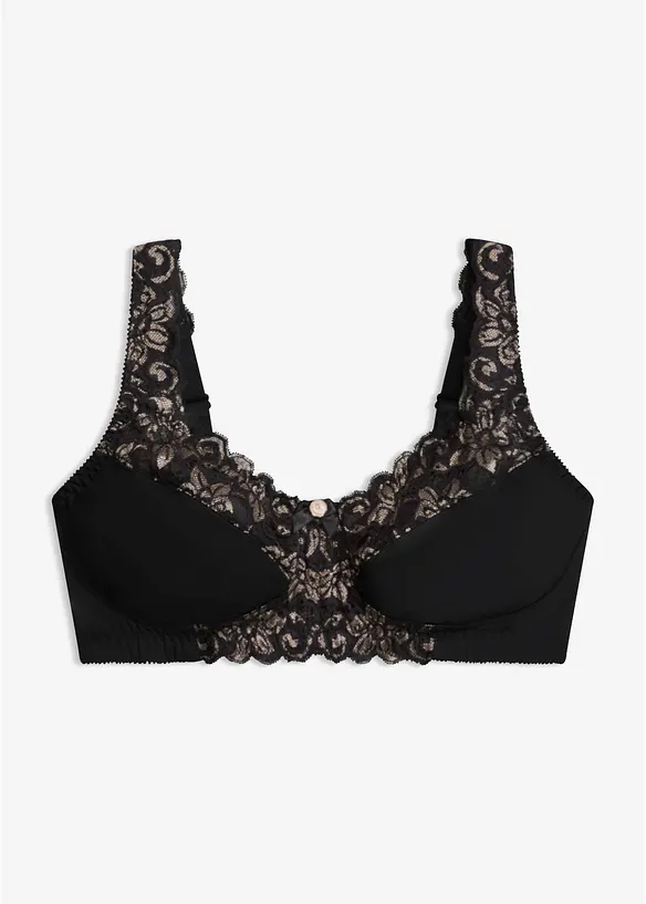Soutien-gorge minimiseur sans armatures &agrave; bretelles rembourr&eacute;es, bonprix