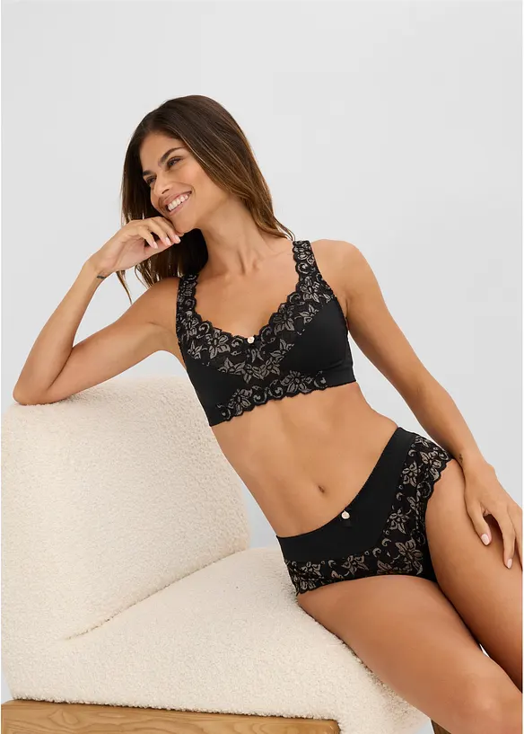 Soutien-gorge minimiseur sans armatures &agrave; bretelles rembourr&eacute;es, bonprix