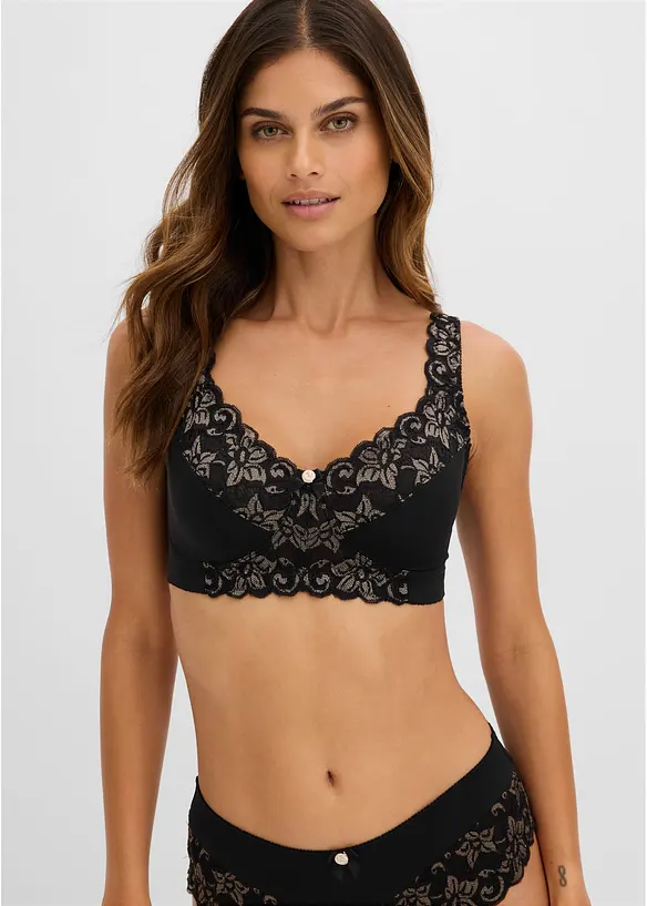 Soutien-gorge minimiseur sans armatures &agrave; bretelles rembourr&eacute;es, bonprix