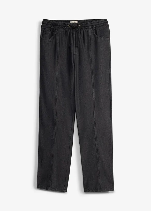 Leichte Loose-Fit Schlupfhose, Straight, bonprix