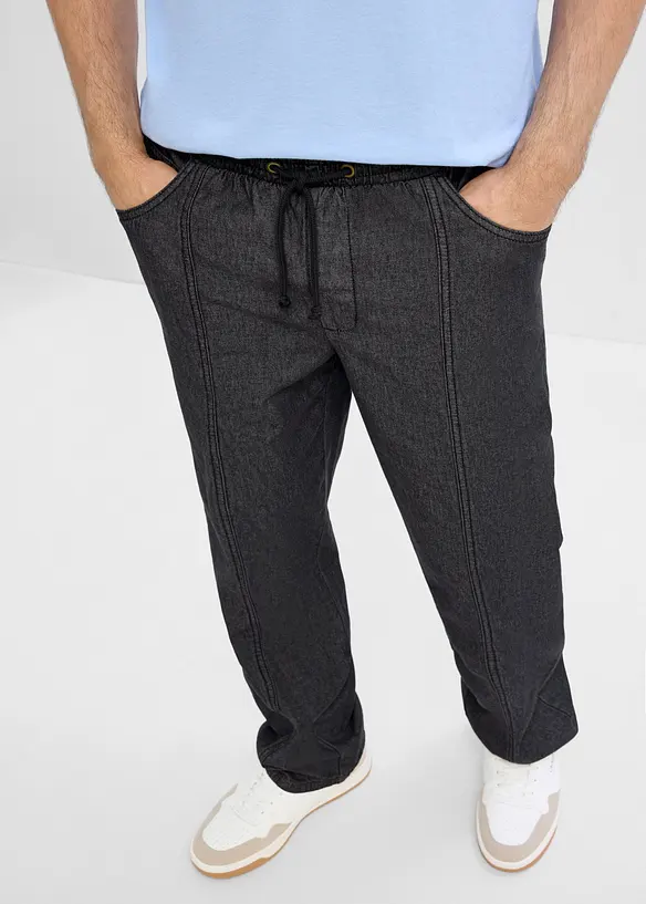 Leichte Loose-Fit Schlupfhose, Straight, bonprix