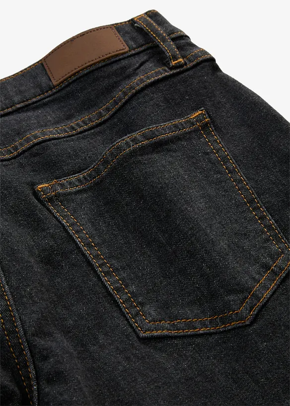Jean droit taille mi-haute, extensible, bonprix