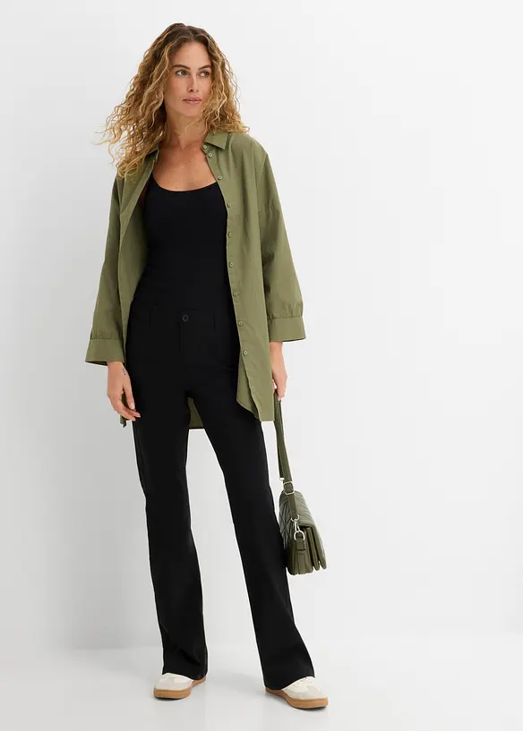 Pantalon bootcut en bengaline extensible, bonprix