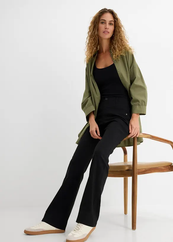 Pantalon bootcut en bengaline extensible, bonprix