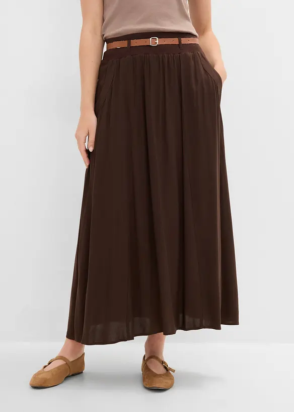 Jupe longue en viscose fluide (ens. 2 pces), bonprix