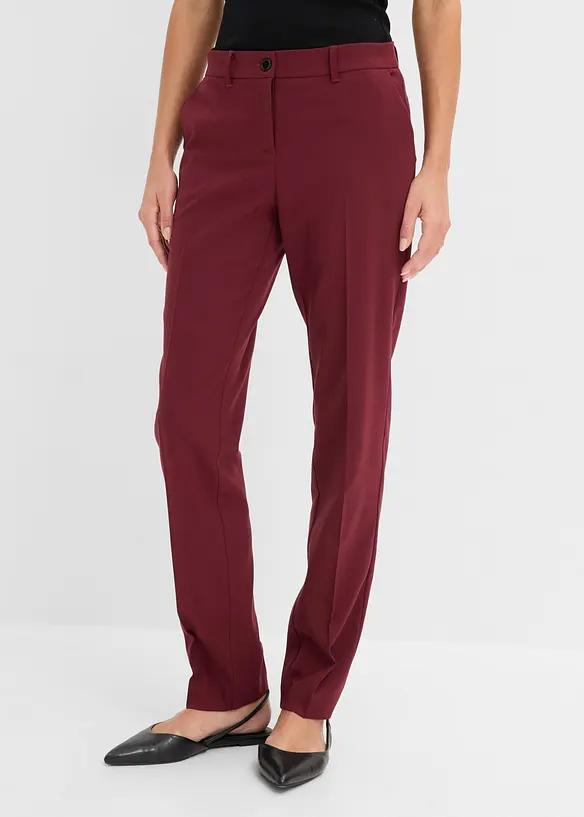 Pantalon de tailleur &agrave; pinces, bonprix