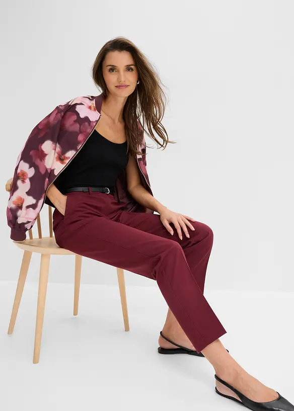 Pantalon de tailleur &agrave; pinces, bonprix