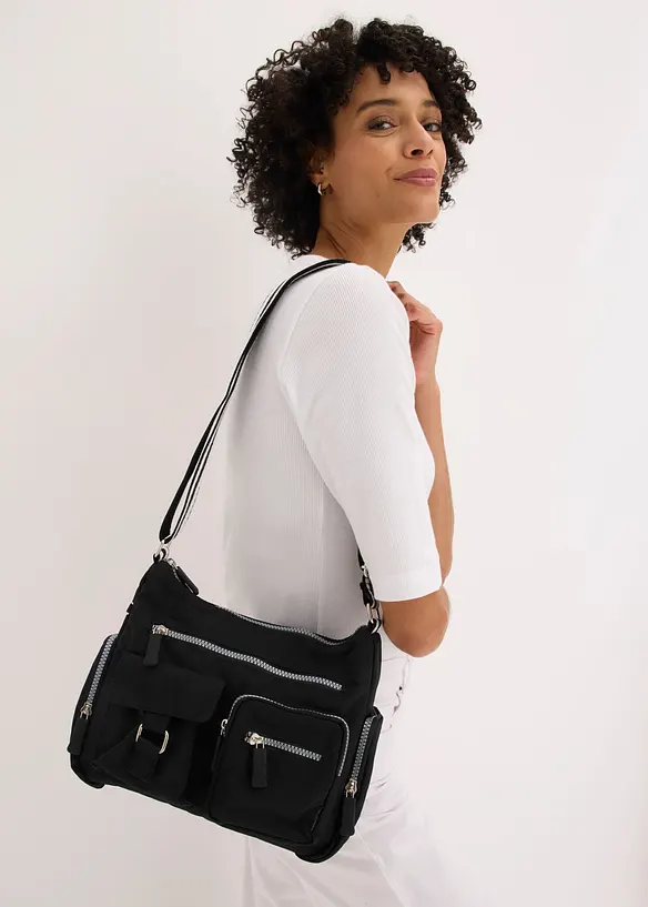 Sac &agrave; bandouli&egrave;re avec poches ext&eacute;rieures, bonprix