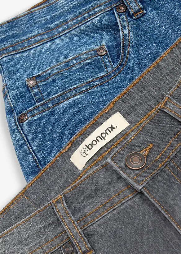 Regular-Fit-Jeans (2er-Pack), bonprix