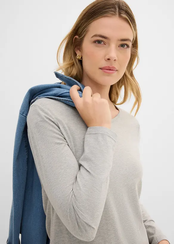 Langarmshirt (2er Pack), bonprix