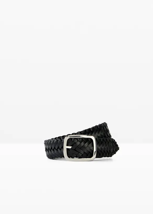 Ceinture tress&eacute;e &agrave; boucle carr&eacute;e, bonprix