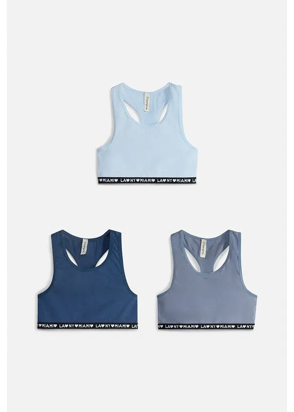 Bustier mit weicher Baumwolle (3er Pack), bonprix