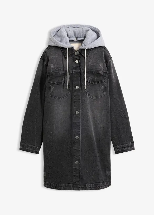 Jeansjacke mit Kapuze, bonprix