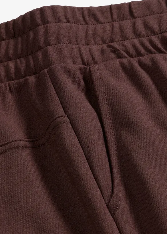 Pantalon large &agrave; pinces en jersey, bonprix