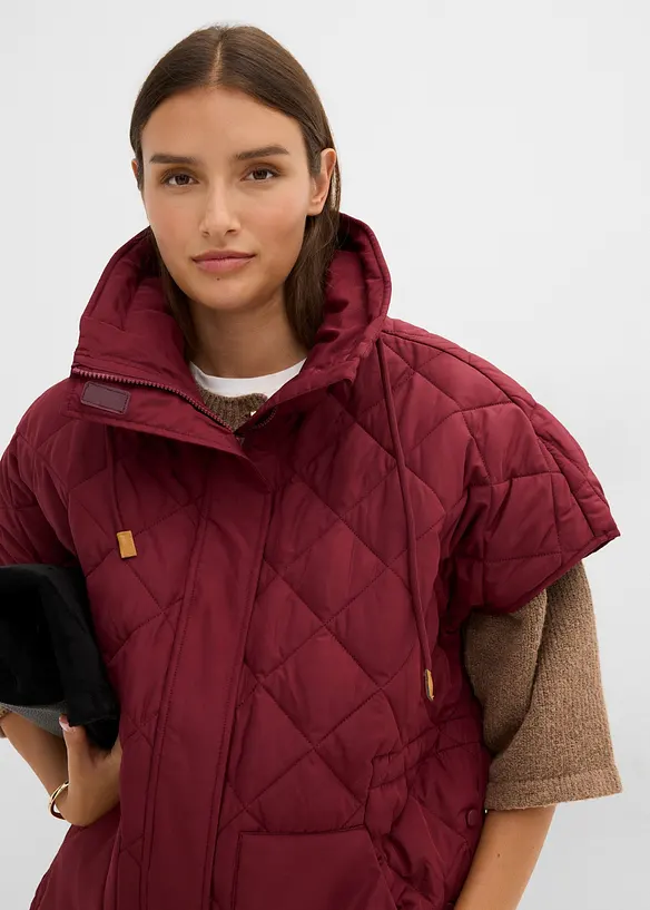 Veste sans manches matelass&eacute;e oversize, d&eacute;perlant, bonprix