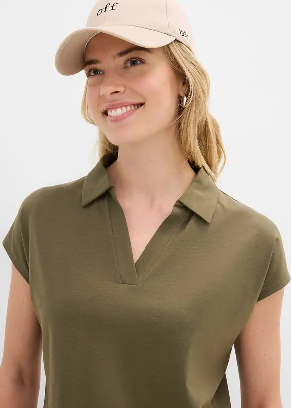Poloshirt aus elastischem Baumwoll-Mix, bonprix