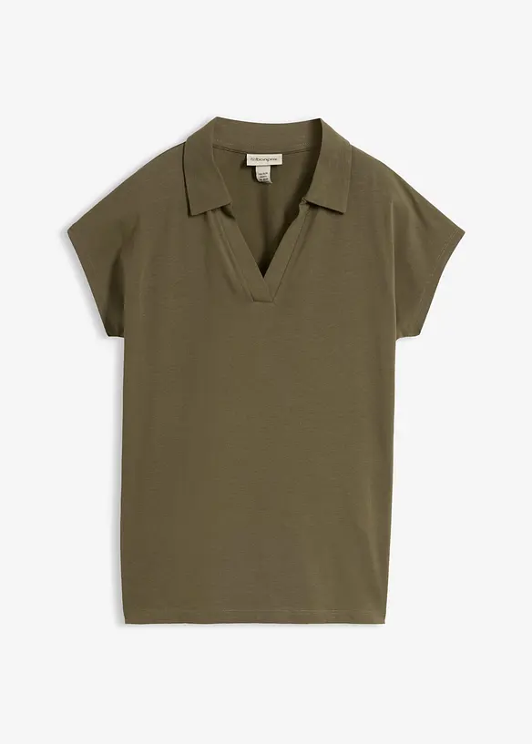 Poloshirt aus elastischem Baumwoll-Mix, bonprix