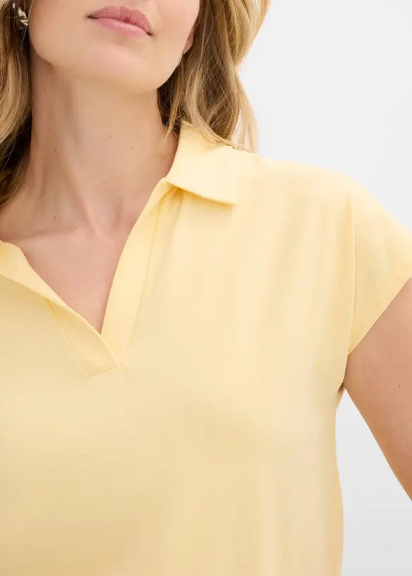 Polo en coton extensible, bonprix