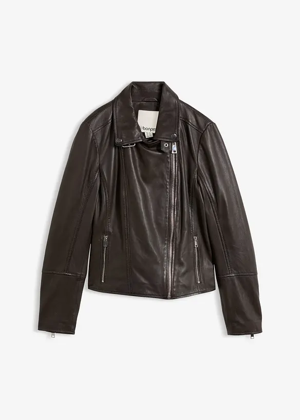 Bikerjacke aus Nappaleder, bonprix
