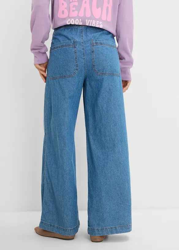 Jean large taille haute, bonprix