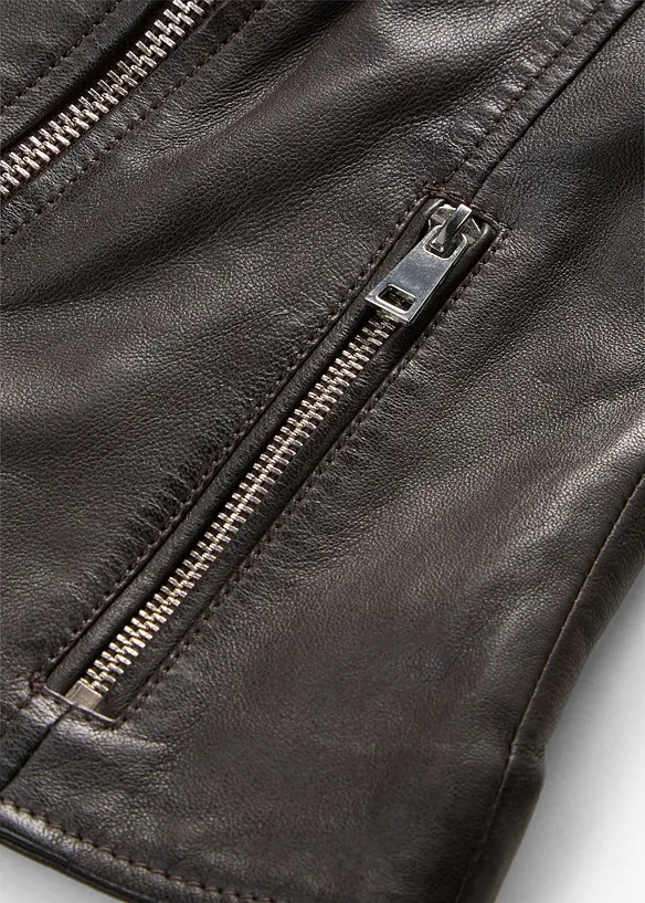 Bikerjacke aus Nappaleder, bonprix