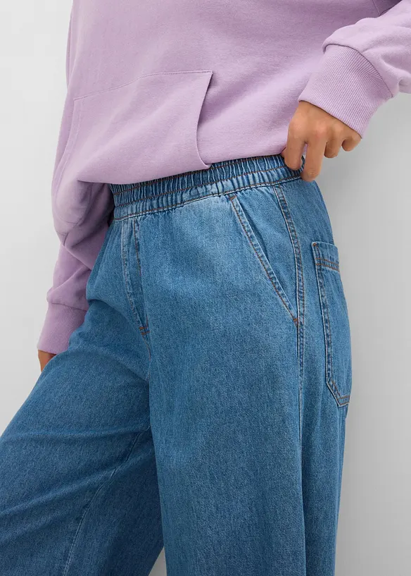 Jean large taille haute, bonprix