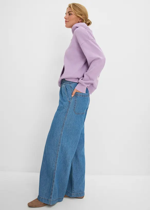Jean large taille haute, bonprix