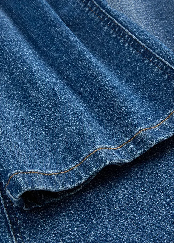 Wide-Leg-Jeans Mid Waist, bonprix