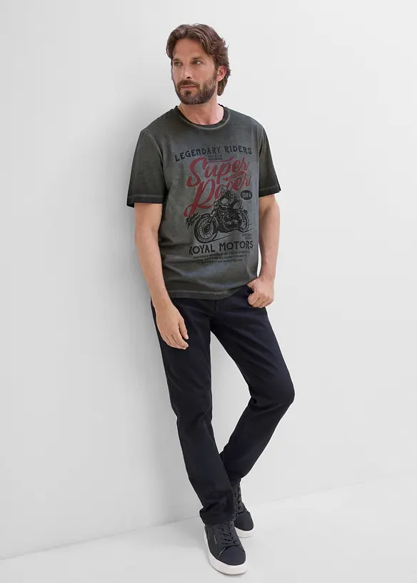 T-shirt en coton, aspect d&eacute;lav&eacute;, bonprix