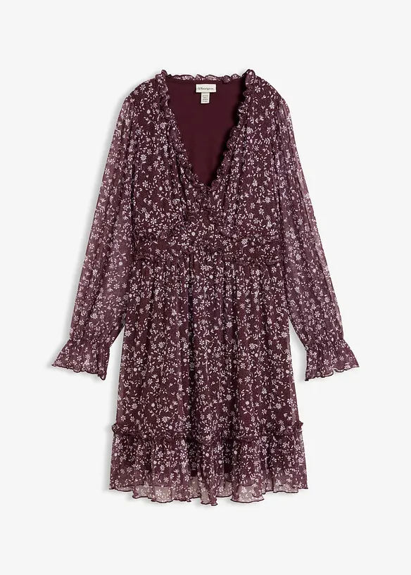 Robe courte en mesh, bonprix