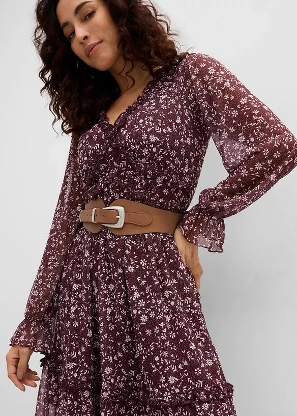 Robe courte en mesh, bonprix