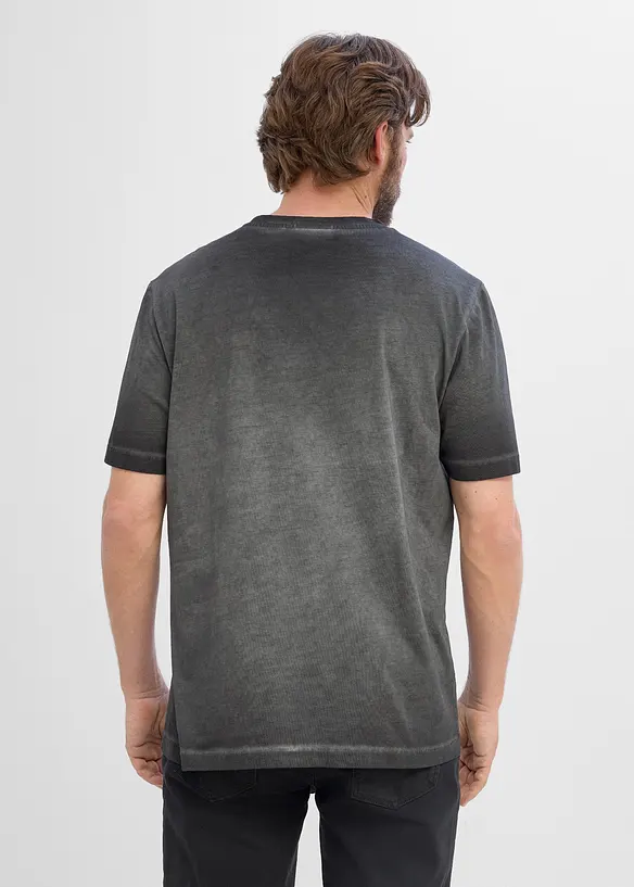 T-shirt en coton, aspect d&eacute;lav&eacute;, bonprix