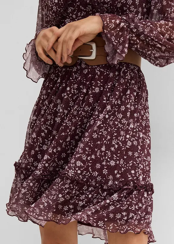 Robe courte en mesh, bonprix