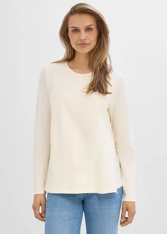 Umstands- und Stillshirts aus Bio-Baumwolle (2er Pack), bonprix