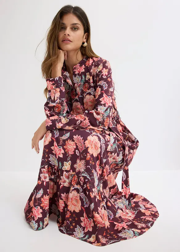 Robe longue et fluide en viscose, bonprix