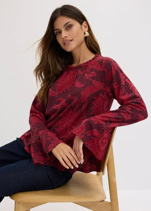 Shirtbluse aus softem Modal-Mix, bonprix