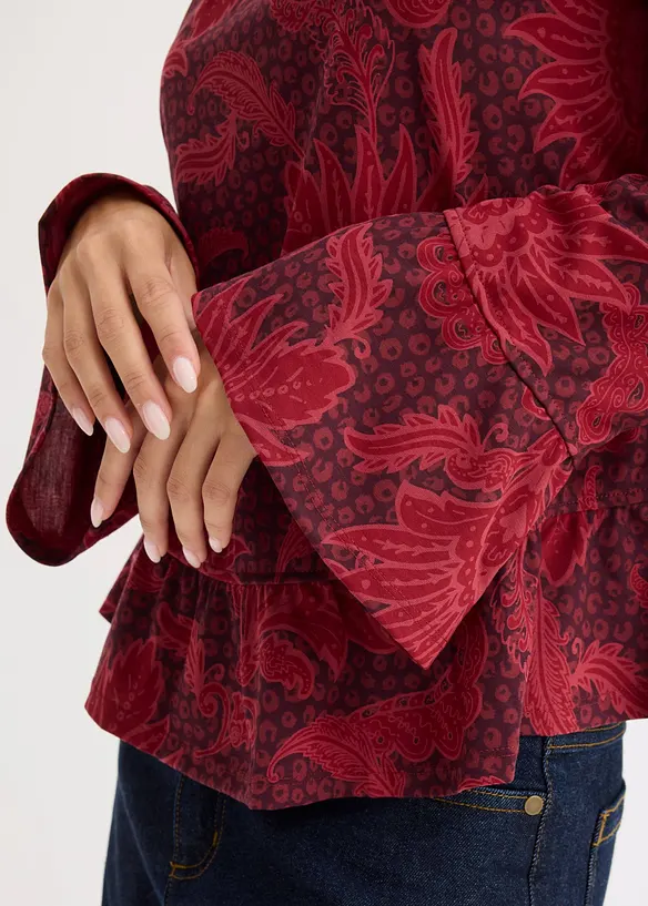 Shirtbluse aus softem Modal-Mix, bonprix