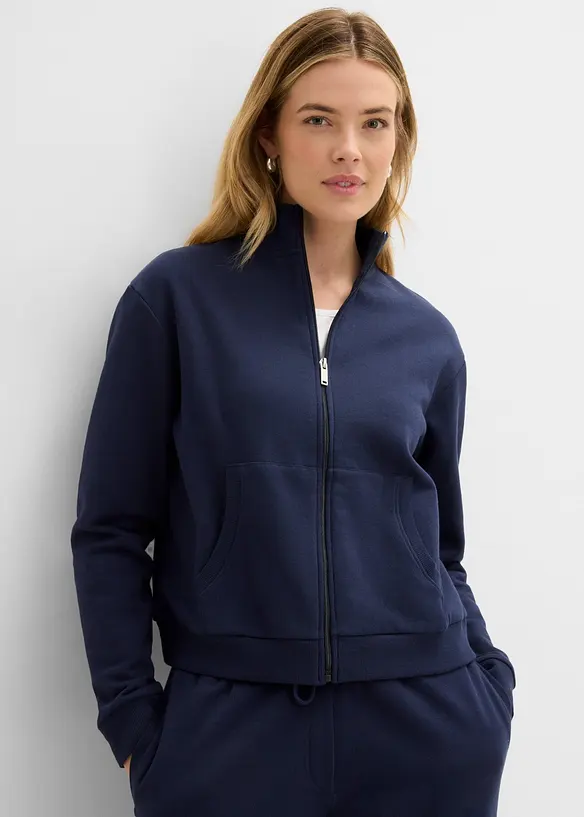 Sweatjacke aus reiner Bio-Baumwolle, bonprix