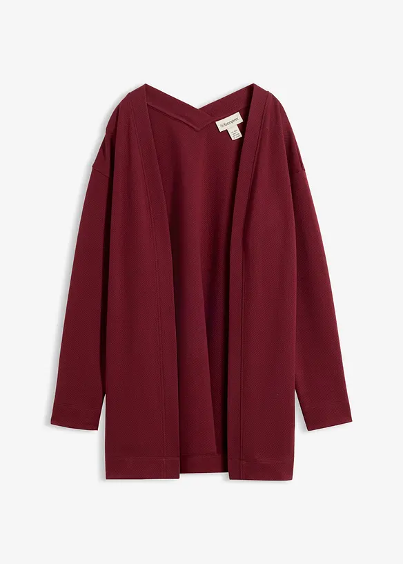 Long-Sweatjacke aus weichem Baumwoll-Mix, bonprix