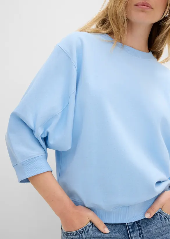 Sweat oversize 100% coton, bonprix