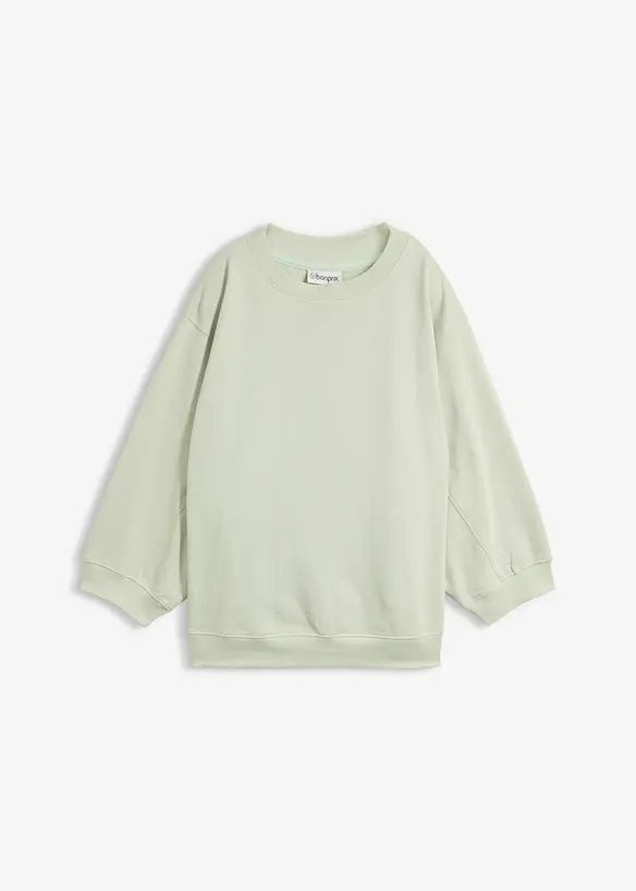 Oversize-Sweatshirt aus reiner Baumwolle, bonprix